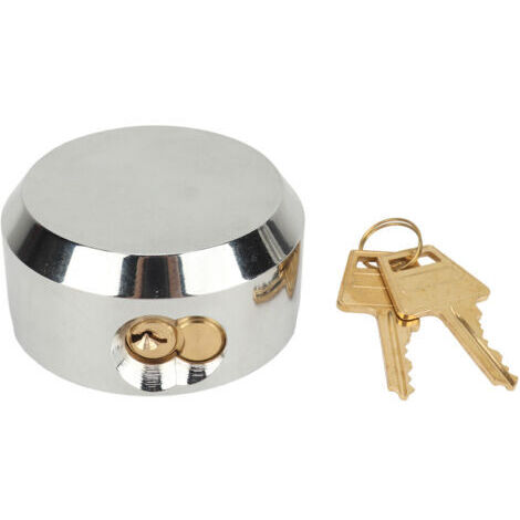 Pair - Cadenas à manille cachée, haute sécurité, résistant aux indiscrets, serrure de porte de remorque avec 2 clés pour conteneurs d'entrepôt