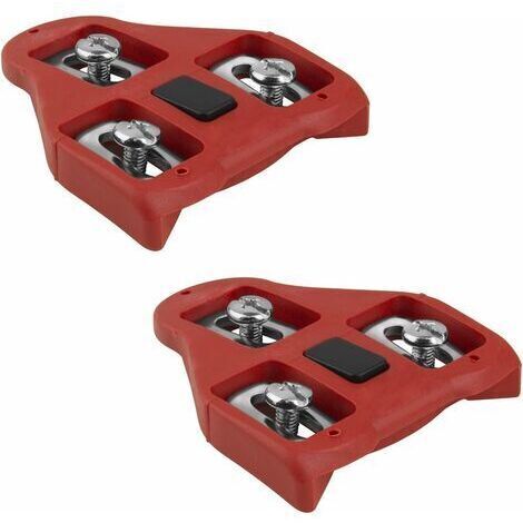 Pair Cales de vélo pour Peloton Look Delta (débattement horizontal de 0 ou 9 degrés) - Kits de fixation pour vélos de route et d'intérieur