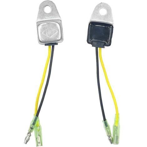 Pair Capteur d'alerte de Niveau d'huile Bas pour Honda GX160 GX200 GX240 GX270 GX340 GX390 5,5 CV, 6,5 CV, 8 CV, 9 CV, 11 CV, 13 CV, Moteur, générateur, Pompe à Eau, Tondeuse à Gazon
