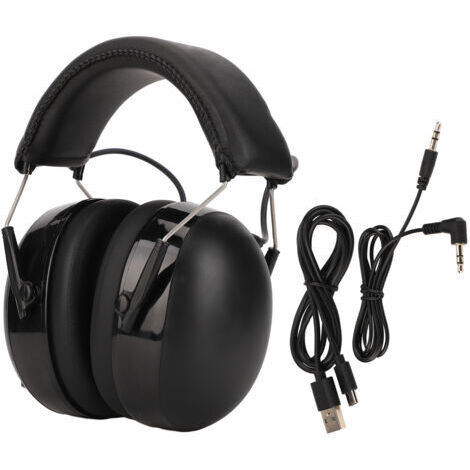 Pair - Casque de protection auditive Bluetooth 5.0 – Réduction sonore – Matériaux TPU et ABS – 40 heures d'autonomie – Pour jardinage et tonte