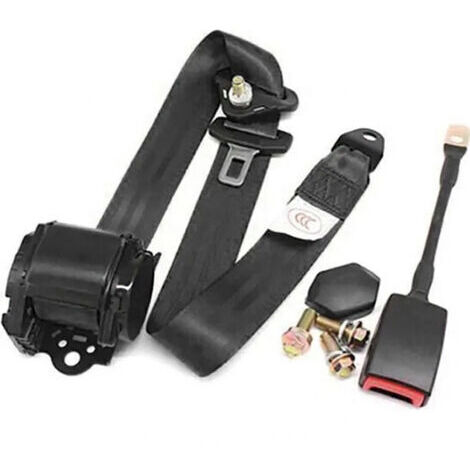 Pair Ceinture de sécurité du véhicule universel 3 points réglable escamotable automatique