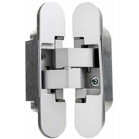 Pair Charnière invisible pour portes lourdes – Lot de 2 – Charge 40 kg – Ouverture 180º – Réglage tridimensionnel ±2,5 mm