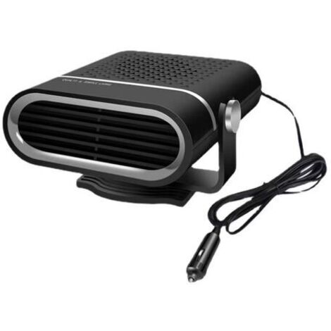 Pair - Chauffage Voiture,12V Chauffe Voiture Rapide Portable,Déshumidificateur de Pare-Brise pour Voiture Buggy et Remorque,150W Chauffage et Refroidissement Rapide 2 en 1（noir）