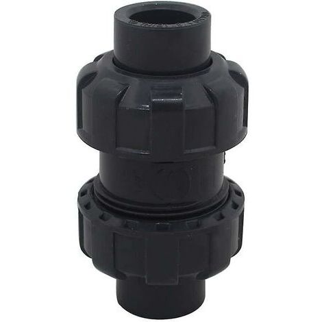 Pair - Clapet anti-retour à bille 32mm – PVC résistant à la corrosion – Empêche le refoulement d'eau – Pour systèmes de piscine
