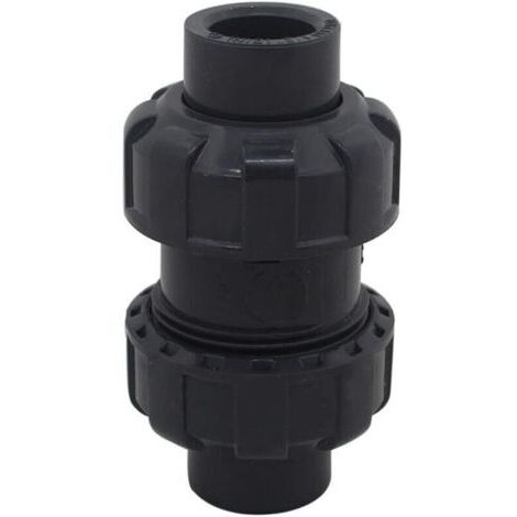 Pair Clapet Anti-Retour à Boule - Diamètres 20/25/32/40/50/63mm - Clapet Piscine - Soupape Anti-Retour - PVC