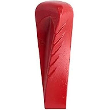 Pair Coin Éclateur Rouge 2,1 Kg, outil de jardinage robuste et efficace, une solution efficace pour diviser le bois de chauffage en morceaux, en Acier forgé trempé, Résistant à l'usure