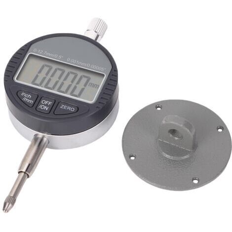 Pair - Comparateur à cadran numérique, indicateur à sonde numérique, jauge de test à cadran, plage de mesure 0-12,7 mm/0,5 pouce, indicateurs de test à cadran, jauge électronique