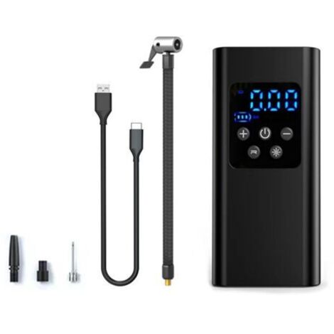 Pair - Compresseur d'air Portable, gonfleur de pneus, pompe 4000mAh, 150psi, pour pneus de voiture, avec lumière LED, boule de moto