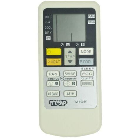 Pair - Convient à la plupart des télécommandes universelles de climatiseurs Panasonic RM8023Y