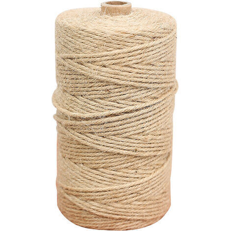 Pair - Corde de ficelle, matériel de bricolage tissé à la main, corde épaisse et fine, pour le jardinage, le bricolage, l'artisanat, la décoration et l'emballage cadeau, (2 mm/200 M)