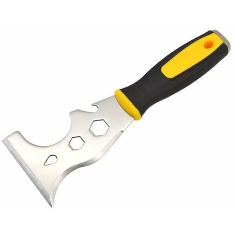 Pair - Couteau à argile en acier inoxydable 12 en 1, outil manuel antirouille facile à utiliser pour gratter la peinture et la colle