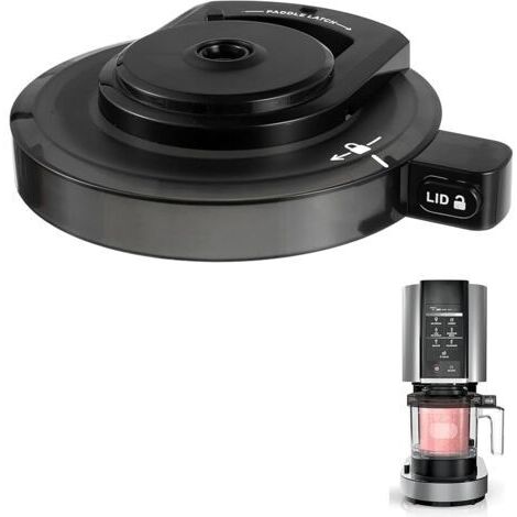 Pair Couvercle extérieur pour sorbetière Ninja NC301, couvercle de remplacement réutilisable compatible avec les sorbetières Ninja NC299AMZ/NC301/NC300/NC201/NC101 (sans palette)