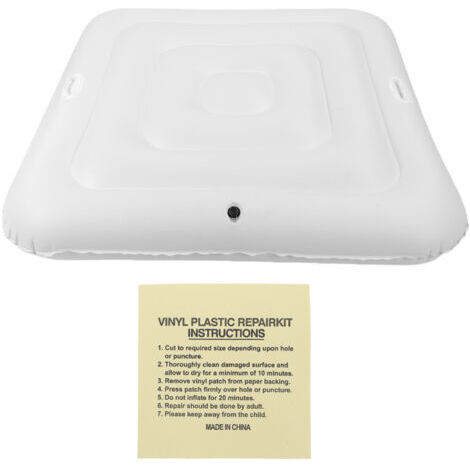Pair - Couverture de piscine gonflable de 130cm, protection carrée en PVC anti-poussière pour Spa extérieur