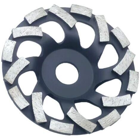 Pair Disque Diamant Abrasif 125 à Meuler le Béton. Meule Abrasive pour Poncer Béton, Pierre, Granit