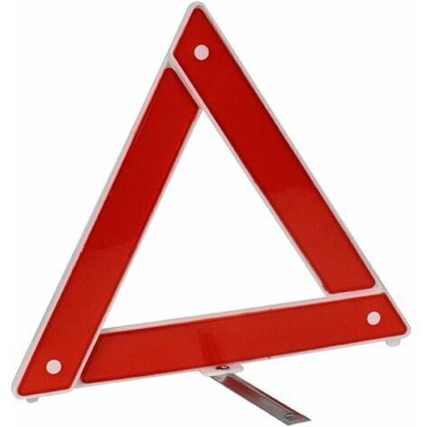 Pair Dynamovolition Panneau de signalisation de Panne d'urgence de véhicule de Voiture Triangle réfléchissant de sécurité routière Pliable réfléchissant de sécurité routière - Rouge