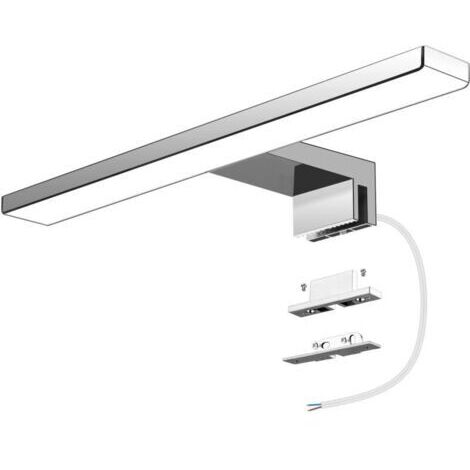Pair Éclairage LED pour miroir de salle de bain, 6W, 600 lumens, 30cm lumière blanche froide (6000K), étanche IP44, éclairage de meubles sans scintillement.