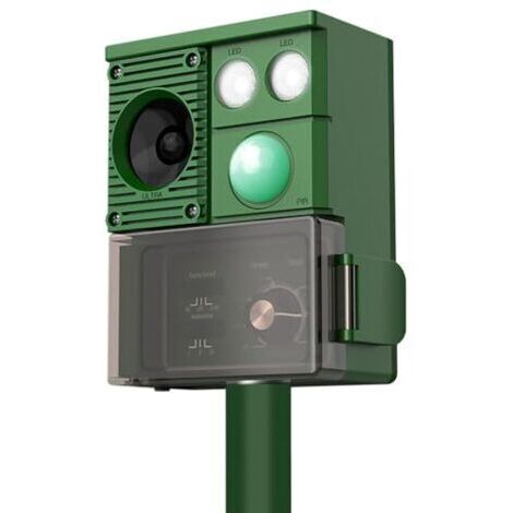 Pair Éltrasons Solaire répulsif à l'extérieur, écureuil écureuil réparateur à ultrasons avec capteurs de Mouvement pour Garder Les Oiseaux, Les Chiens et Les Chats Loin du Jardin