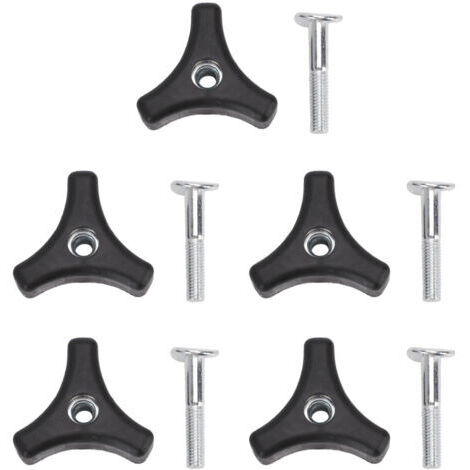 Pair - Ensemble de 5 vis de fixation triangulaires pour poignées de tondeuse à gazon, accessoires de rechange