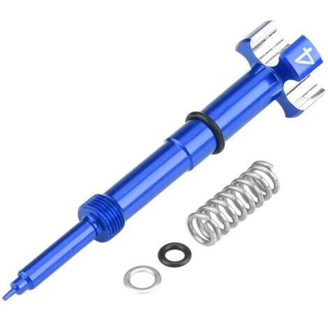 Pair - Ensemble de Moto Vis de Mélange de Carburant pour Carburateur en Aluminium CNC Vis de Mélangeur Ajusteur FCR avec Joint Torique(Blue)