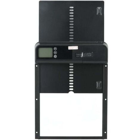 Pair Eosnow,Porte automatique de poulailler avec minuterie en alliage d'aluminium IP45 affichage LED étanche ouvre-porte automatique de poulet alimenté par batterie pour la ferme