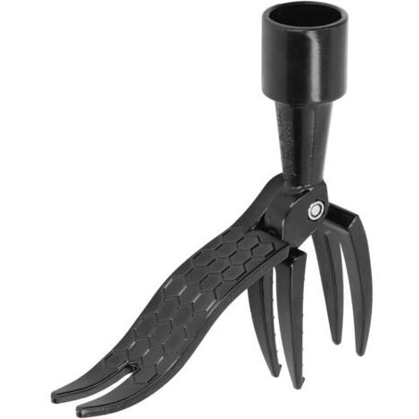 Pair Extracteur de mauvaises herbes portable debout - Outil de désherbage à 4 griffes, adapté pour le jardin, la pelouse, la terrasse