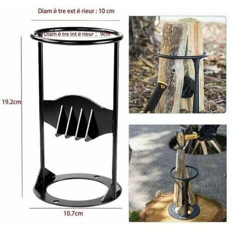 Pair Fendeuse à bois robuste, protocole manuel, fendeuse à bois fabriquée à partir de bois de chauffage léger, fendeuse à bois d'allumage, adaptée au camping familial en plein air, petite taille,TRIME