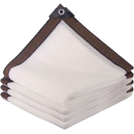 Pair - Filet d'ombrage, filet de protection solaire blanc, tissu d'ombrage perméable, adapté aux serres, terrasses, jardins et plantes (3x4 mètres).
