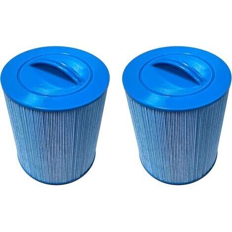 Pair Filtre pour spa  compatible avec AKU0135 AKU1609 PWL35P3 PWL35P3-M filetage SAE 1-1/2\"/filetage grossier φ6x7\", cartouche de filtre pour jacuzzi (pas MPT/filetage fin), 3,2 m2, lot de 2