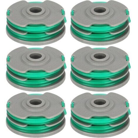 Pair FLY021 599431790 Lot de 6 bobines de fil compatibles avec Flymo Contour 500 XT, Power Trim 500 XT, Mini Trim Auto ST/XT/Plus XT, Mini Trim Contour XT, Longueur 11 m Ø 1,5 mm