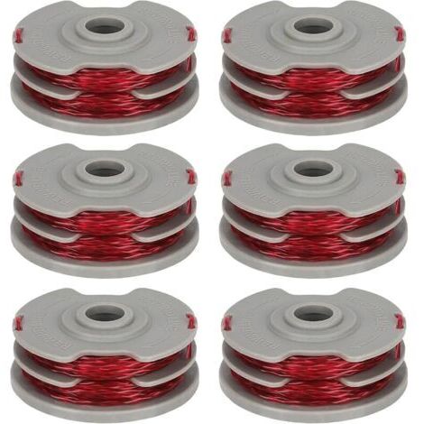 Pair FLY021 599431790 Lot de 6 bobines de fil compatibles avec Flymo Contour 500 XT, Power Trim 500 XT, Mini Trim Auto ST/XT/Plus XT, Mini Trim Contour XT, Longueur 11 m Ø 1,5 mm