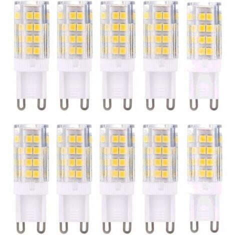 Pair - G9 LED Lampe Ampoules, Blanc Chaud 3000K 5W Lumiere équivalent aux ampoules halogènes de 40 W 420 lumens not dimmable, lot de 10