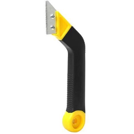 Pair - Grattoir pour enlever les joints, dissolvant pour joints inclinés, grattoir pour coulis de carrelage, dissolvant de colle pour espace au sol, joli couteau à rainurer (jaune)