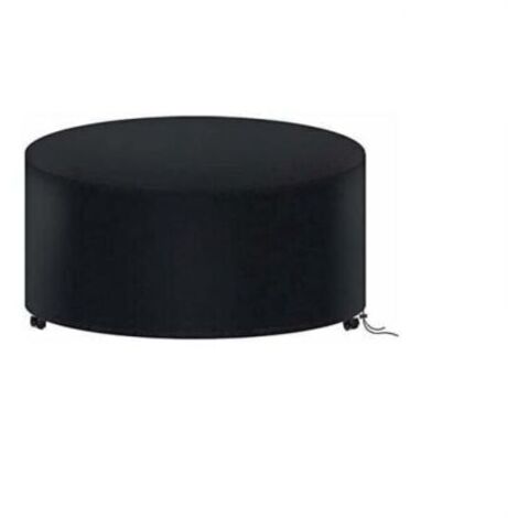 Pair Housse de table de jardin ronde 180 x 90 cm, housse de mobilier de jardin imperméable, housse de table d'extérieur ronde Oxford 210D