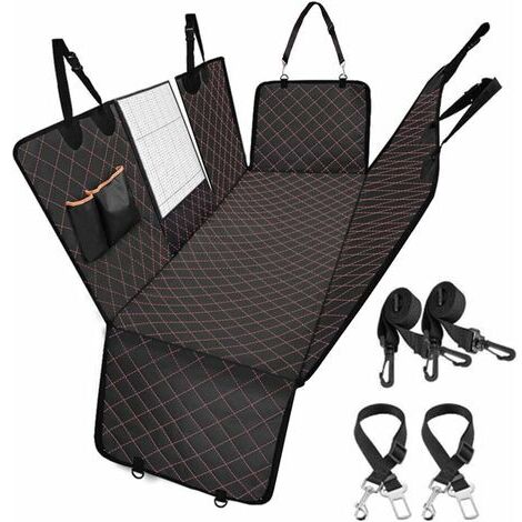Pair - Housses de Siège d'auto pour Chien, Protection avec Fenêtre de Visualisation & 2 Ceinture Securite, Imperméable et Antidérapant Anti-déchirure, pour Universelle Voitures et SUV