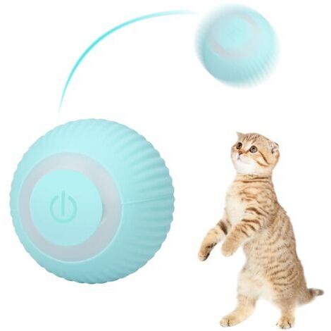 Pair - Jouet interactif de boule de chat, boule interactive rechargeable d'usb de chat, boule de jouet de chat avec la lumière de LED, cadeau amusant pour des chatons