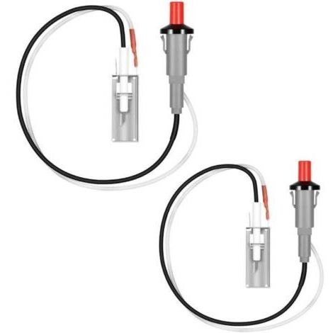 Pair Kit d'allumage piézoélectrique à bouton-poussoir, pièces de rechange pour Weber 7510, Spirit E-210, Spirit 500/700, Genesis E-310/E-320, Genesis Silver B/C, Genesis Gold B/C