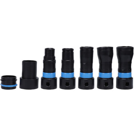 Pair - Kit de 7 adaptateurs pour tuyau d'aspiration de poussière, compatible avec la plupart des outils électroportatifs et ponceuses à bois