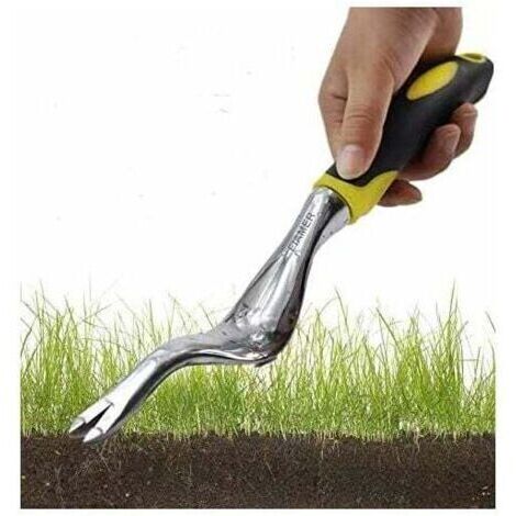 pair Kit d'outils de Jardinage pour Jardinage en Plein air Motif Fleurs pour enlever Les Mauvaises Herbes 11.8In0.8In Jaune