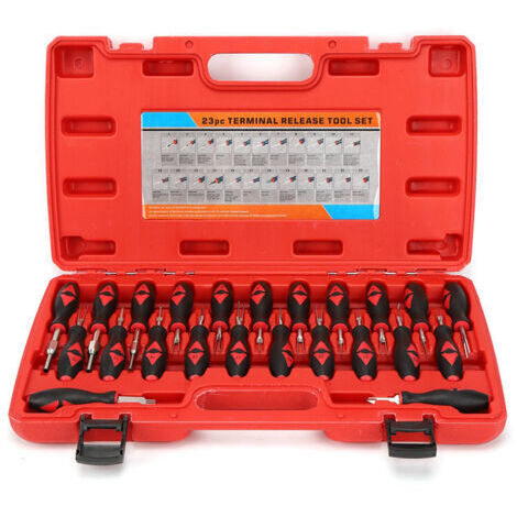 Pair - Kit d'outils universels de 23 pièces pour retirer les bornes de câbles automobiles et extraire les broches des connecteurs