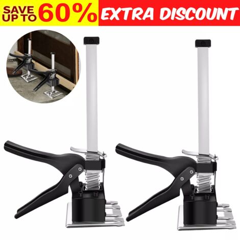 Pair Labor Saving Arm Cabinet Drywall Lift Hand Tool Jack Cabinet Board Lifter