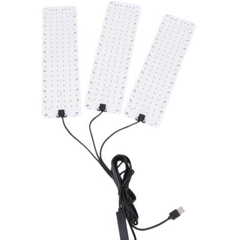 Pair - Lampe de croissance LED à spectre complet pour plantes d'intérieur, avec minuterie, PPFD élevé, économie d'énergie et 3 têtes.