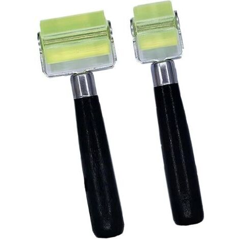 Pair Lot de 2 rouleaux de pressage pour isolation acoustique de voiture - 3 cm - Rouleau de colle - Rouleau de couture de 5 cm - Rouleau de papier peint - Rouleau de papier peint - Rouleau en silicone