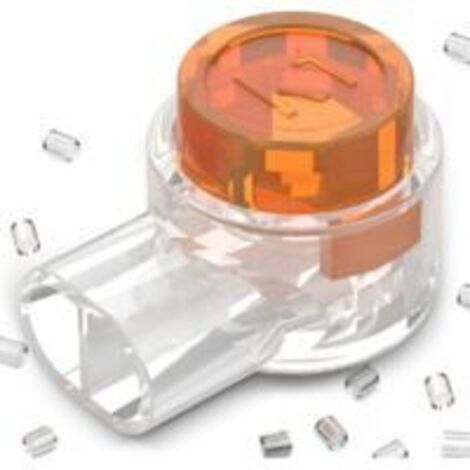 Pair Lot de 2 Terminaux Connecteur à sertir Bornes de raccordement Bornes connecteur étanche Câble Ethernet Câblage téléphonique Cord(Oranje)