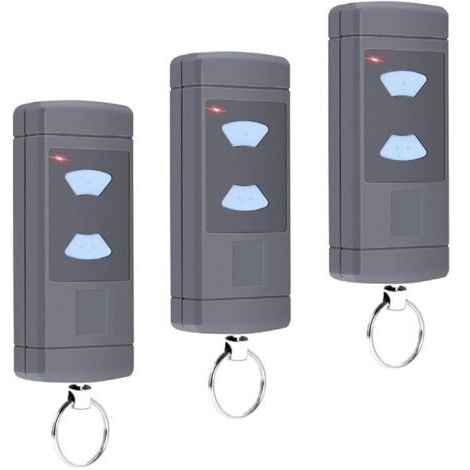 Pair Lot de 3 émetteurs manuels pour ouvre-porte de garage - 868 MHz - Remplacement pour Horman HSE2-868 HSM4-868 HS4-868
