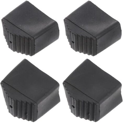 Pair Lot De 4 Couvre-Pieds Antidérapants en Caoutchouc pour Escabeaux Protection des Sols Absorption des Chocs Installation Facile Accessoires Sécurité Échelle 1.69X1.65X0.91 Pouces