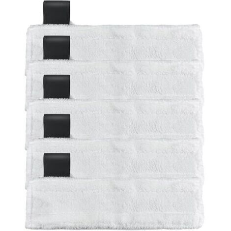 Pair Lot de 5 Bonnettes Microfibre pour Nettoyeur Vapeur Easy Fix SC1 SC2 SC3 SC4 SC5, Lingettes Remplacement pour Kärcher Nettoyeur Vapeur