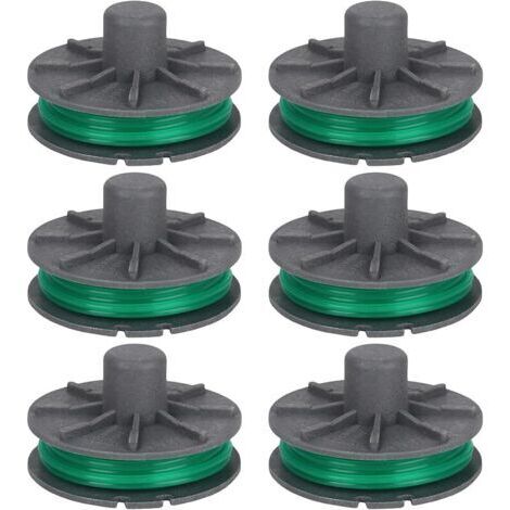 Pair Lot de 6 bobines de fil 5309-20 pour coupe-bordure Gardena PowerCut Plus 650/30 (n° d'article 9811/9811-20), bobine de fil de rechange, 4,3 m, longueur : 2 mm