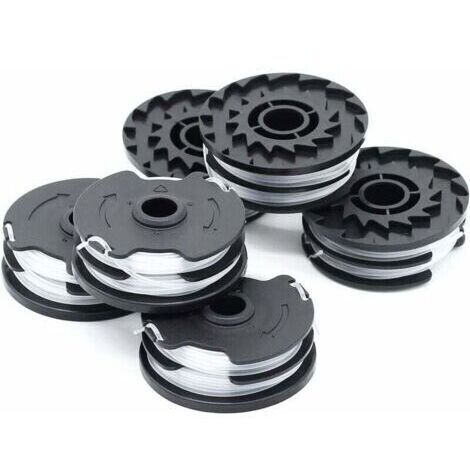 pair Lot de 6 bobines de fil nylon 1,6 mm pour débroussailleuse Parkside  Longueur 2 x 4 m  Coupe efficace et durable - 20-Li