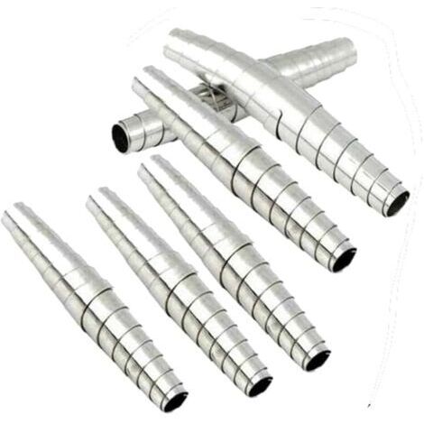 Pair Lot de 6 ressorts volutes de rechange argentés en acier inoxydable pour sécateur de jardin, outils à main, ressort de rechange manuel de type universel, ciseaux