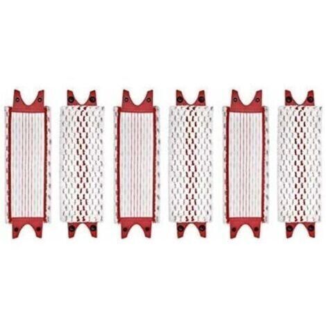 Pair Lot de 6 têtes de balai plates en microfibre – Compatibles Vileda UltraMax – Lavables en machine – Nettoyage sols durs efficace